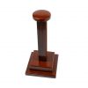 Wooden Helmet Stand for Medieval Helmets with or without Aventail
