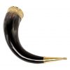 Medieval Viking Drinking Horn with Pure Brass Fittings Handcrafted Genuine Ox Horn