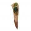 Brilliant Drinking Horn with Ornate Designs Handcrafted Genuine Ox Horn