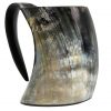 Medieval Viking Horn Tankard Beer Mug Handcrafted Genuine Ox Horn