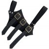 Medieval Leather Sword and Axe Frog Handcrafted from Genuine Leather