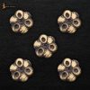 Flower Shaped Antiqued Pure Brass Belts or Clothing Adornments