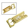 Medieval Closed Thistle Buckle Pure Solid Brass Belt Accessory