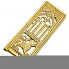 Medieval Lion Pure Solid Brass Belt End Chape Functional Belt Accessory