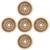 Pure Solid Brass Wreaths Set of 5 Adornments Leather and Clothing Accessory