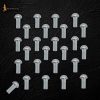 Mushroom Head Steel Rivets Set of 25 Plate Armor Leather Equipment