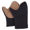 Padded Mitten Gloves Handcrafted from Cotton Canvas
