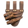 Tri Buckle Angled Sword Frog Genuine Leathercraft