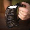 Medieval Viking Horn Tankard Beer Mug Handcrafted Genuine Buffalo Horn