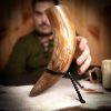 Medieval Viking Drinking Horn with Natural Finish Handcrafted Genuine Ox Horn