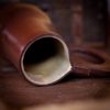 Raiding Pirate Leather Tankard Handcrafted from Genuine Leather