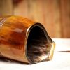 Medieval Viking Horn Tankard Beer Mug Handcrafted Genuine Ox Horn