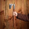 14th Century War Axe with Hand Forged Carbon Steel Head