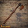 Hand Forged Viking Bearded Axe with Genuine Leather Sheath