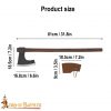 Hand Forged Viking Bearded Axe with Genuine Leather Sheath