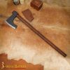 Hand Forged Viking Bearded Axe with Genuine Leather Sheath