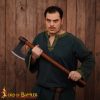 Hand Forged Viking Bearded Axe with Genuine Leather Sheath