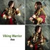 Viking Warrior Axe with Leather Sheath Hand Forged Carbon Steel Head
