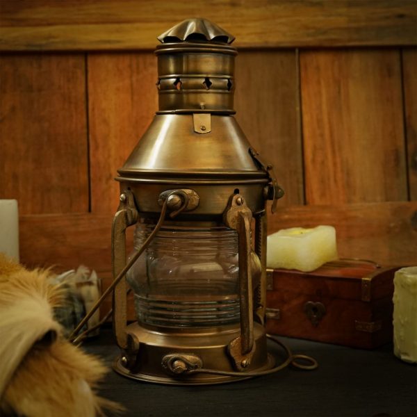 Rustic Vintage Retro Oil Lantern Pure Brass