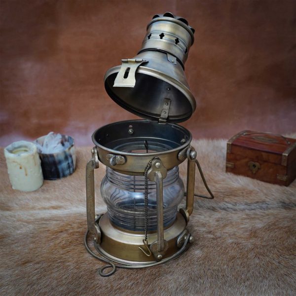 Rustic Vintage Retro Oil Lantern Pure Brass