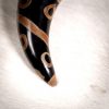 Drinking Horn with Charred Specks Handcrafted Genuine Ox Horn