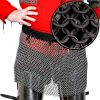 Round Ring Chainmail Skirt, Riveted and Alternating, ID 9 mm, Black