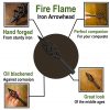 Late Medieval Fire Flame Arrowhead Hand Forged Iron