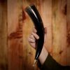 Medieval Viking Drinking Horn with Brass Fittings Handcrafted Genuine Ox Horn