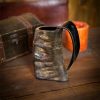 Medieval Viking Horn Tankard Beer Mug Handcrafted Genuine Buffalo Horn
