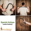 Spanish Antique Genuine Leather Handcrafted Bull Whip
