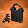 Treasurer Iron Padlock with Chainmail Keychain and Paired Keys