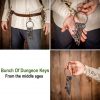 Medieval Dungeon Decorative Key Set of 5 Sturdy Cast Iron