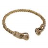 Viking Fenrir Wolf Torc Pure Solid Brass Neck Ring