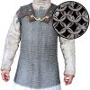 Round Ring Roman Lorica Hamata, Riveted, ID 10 mm, Natural