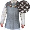 Flat Ring Roman Lorica Hamata, Riveted, ID 9 mm, Natural