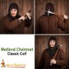 Round Ring Chainmail V Face Coif, Butted, 10 mm 16 gauge, Mild Steel