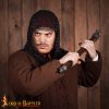 Round Ring Chainmail V Face Coif, Butted, 10 mm 16 gauge, Mild Steel