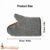 Medieval Mitten Gloves with Butted Chainmail Sheet