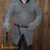 Medieval Mitten Gloves with Butted Chainmail Sheet