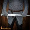 Medieval Mitten Gloves with Butted Chainmail Sheet
