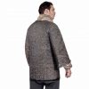 Round Ring Chainmail Medieval Half Sleeves Shirt Haubergeon, Riveted and Alternating, 9 mm 18 gauge, Mild Steel, Natural