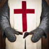 Padded Mittens with Chainmail Mild Steel Flat Ring Round Riveted Alternating