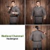 Round Ring Chainmail Medieval Half Sleeves Shirt Haubergeon, Riveted, 8 mm 18 gauge, Mild Steel
