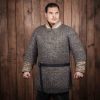 Round Ring Chainmail Medieval Half Sleeves Shirt Haubergeon, Riveted, 8 mm 18 gauge, Mild Steel