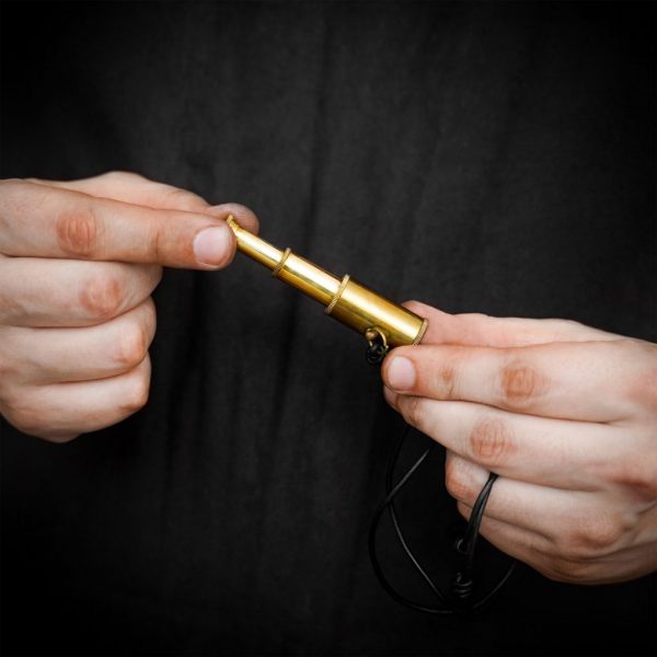 Pirate of the Seven Seas Pure Brass Telescope Pendant