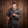 Flat Ring Chainmail Medieval Half Sleeves Shirt Haubergeon, Riveted and Alternating, ID 6 mm, Mild Steel
