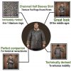 Flat Ring Chainmail Medieval Half Sleeves Shirt Haubergeon, Riveted, ID 9 mm, Natural