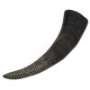 Medieval Viking Drinking Horn with Carved Scales Genuine Buffalo Horn