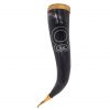 Troll Cross Viking Drinking Horn with Pure Brass Fittings Handcrafted Genuine Ox Horn