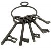 Medieval Dungeon Decorative Key Set of 5 Sturdy Cast Iron